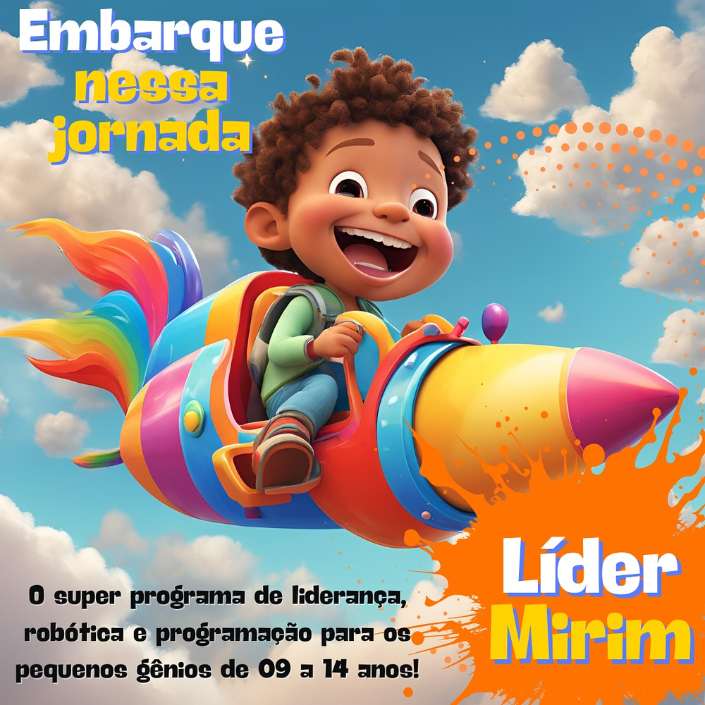 Programa de liderança e robótica para crianças